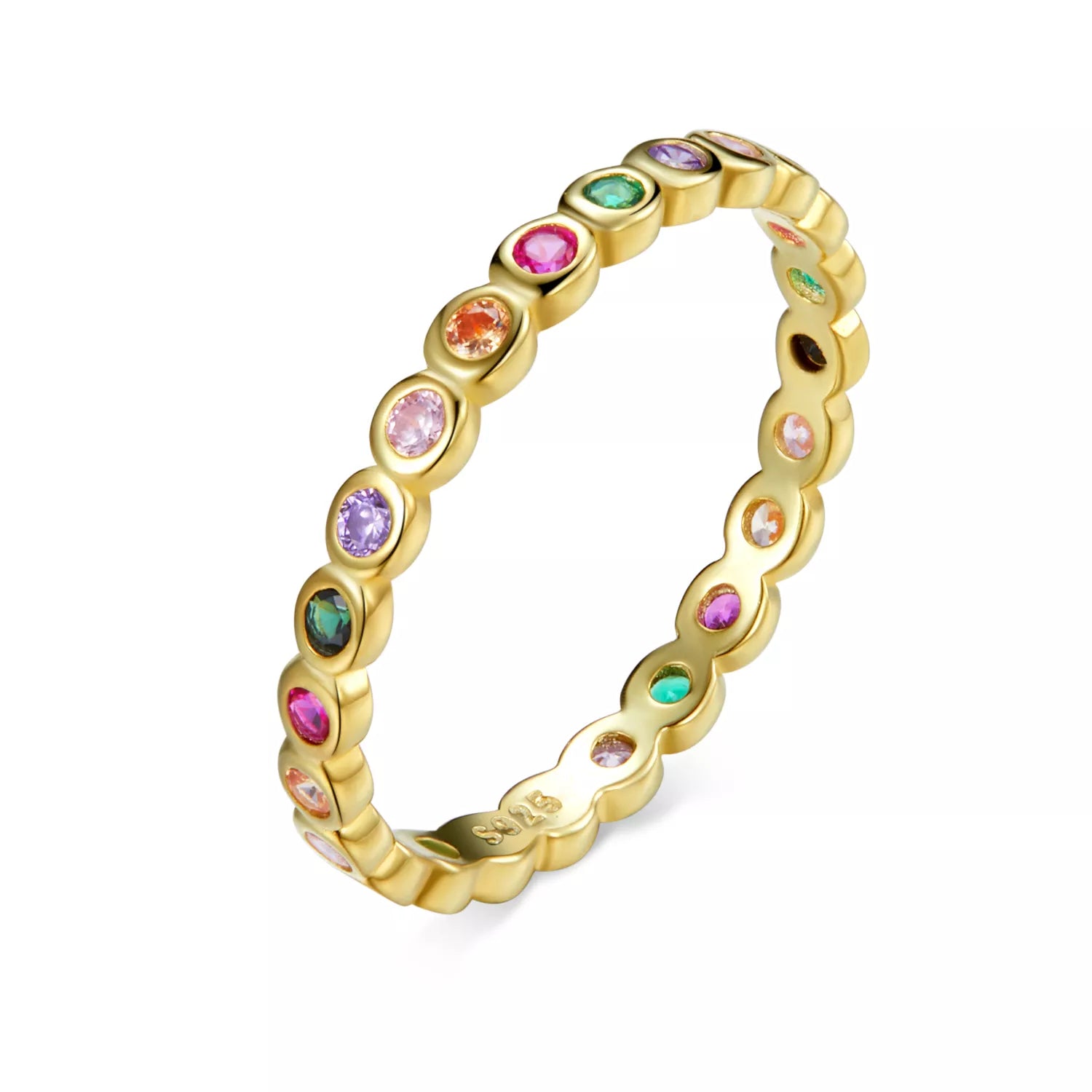 Statement Ring with a Stylish Fusion of Sterling Silver and Bold, Contemporary Colors